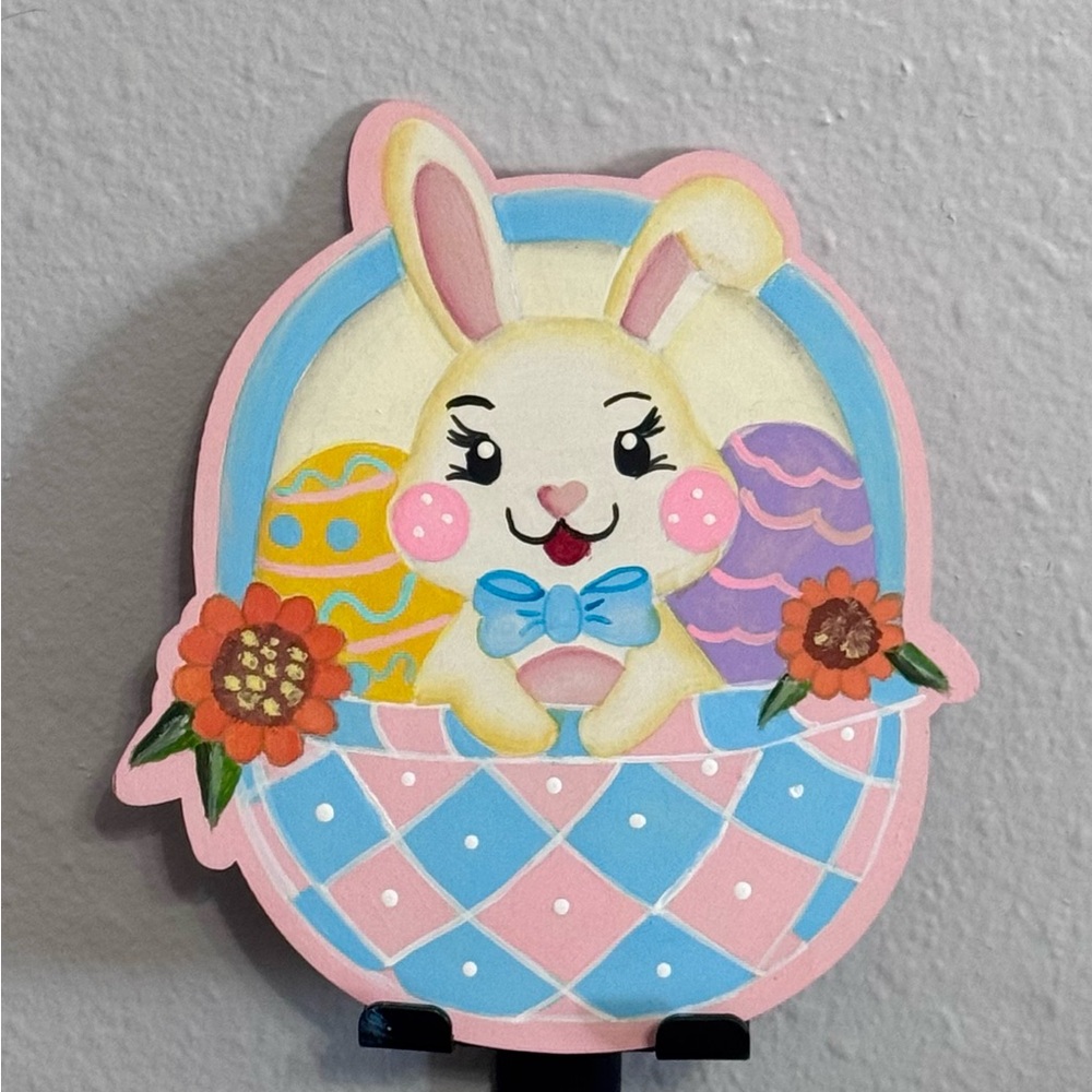 Colorful Easter Bunny Wall Decor